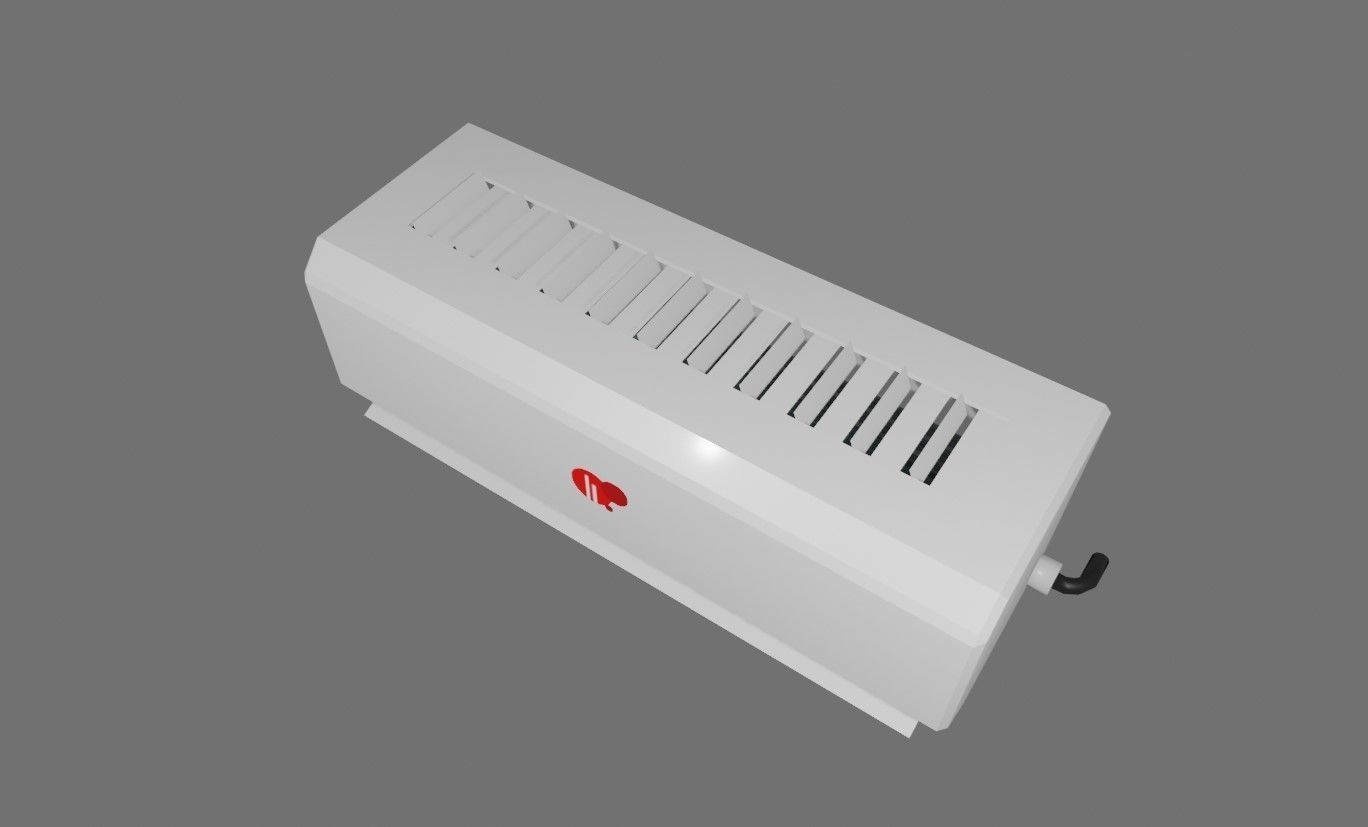 Air Conditioning Internal - Fan - Ar Condicionado Low-poly 3D model_1