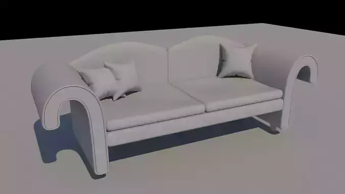 Sofa with pillows