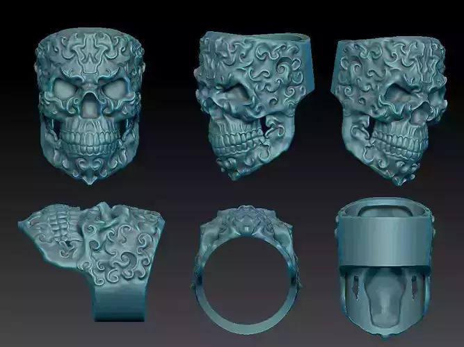 Decor Skull Ring