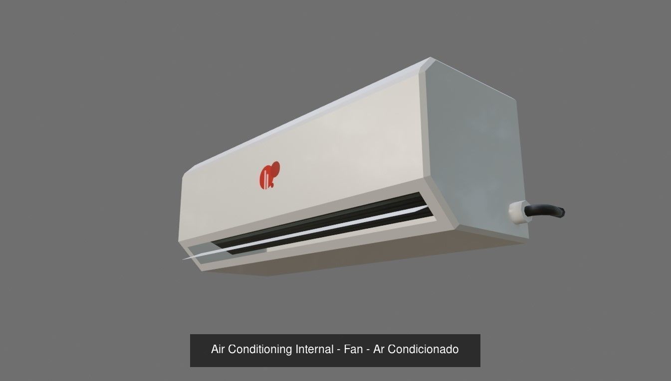 Air Conditioning Pack - Internal and External - Ar condicionado 3D Model Collection_2