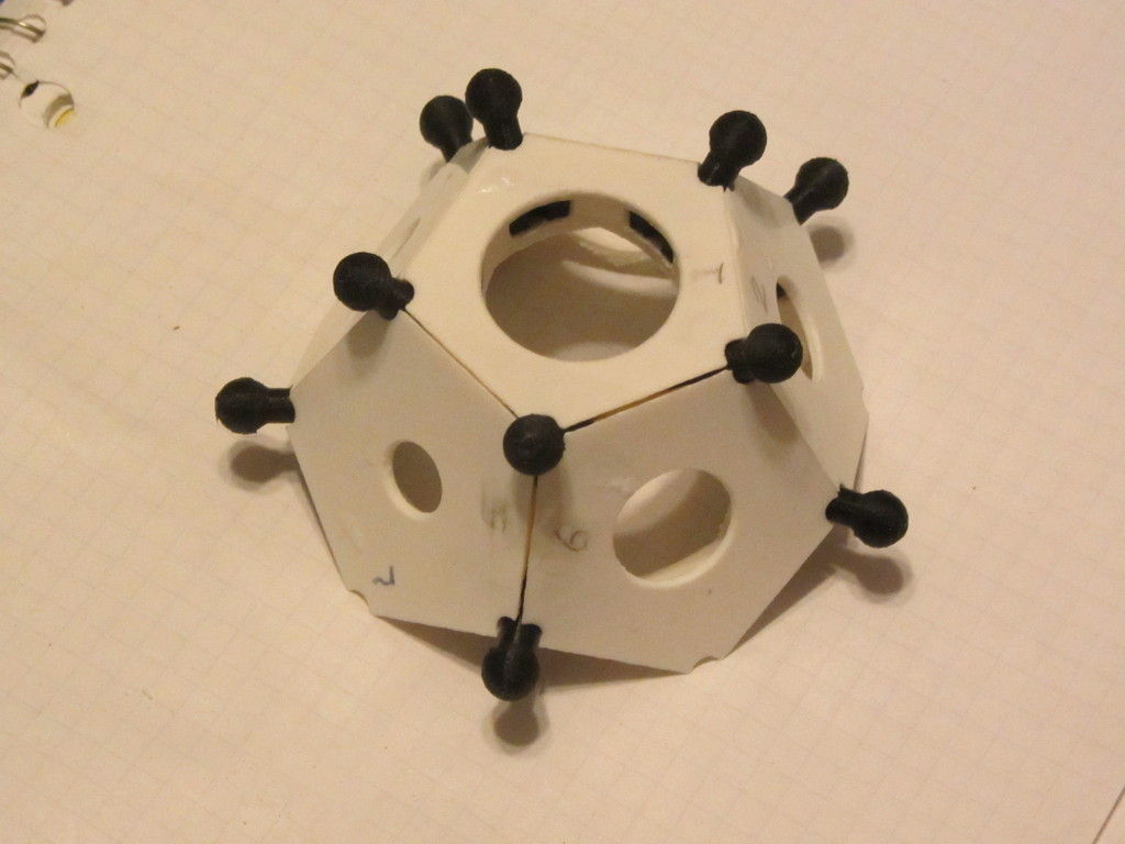 Snap-together Roman Dodecahedron Free 3D print model_6