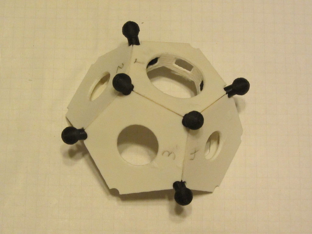Snap-together Roman Dodecahedron Free 3D print model_4