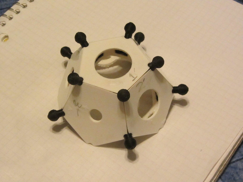 Snap-together Roman Dodecahedron Free 3D print model_9