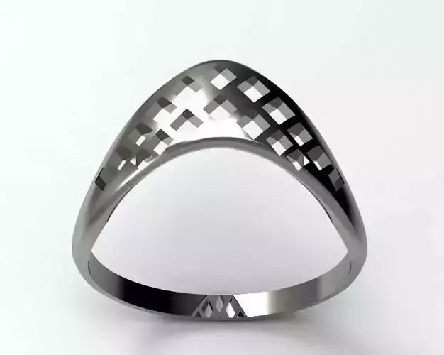 Square cut ring