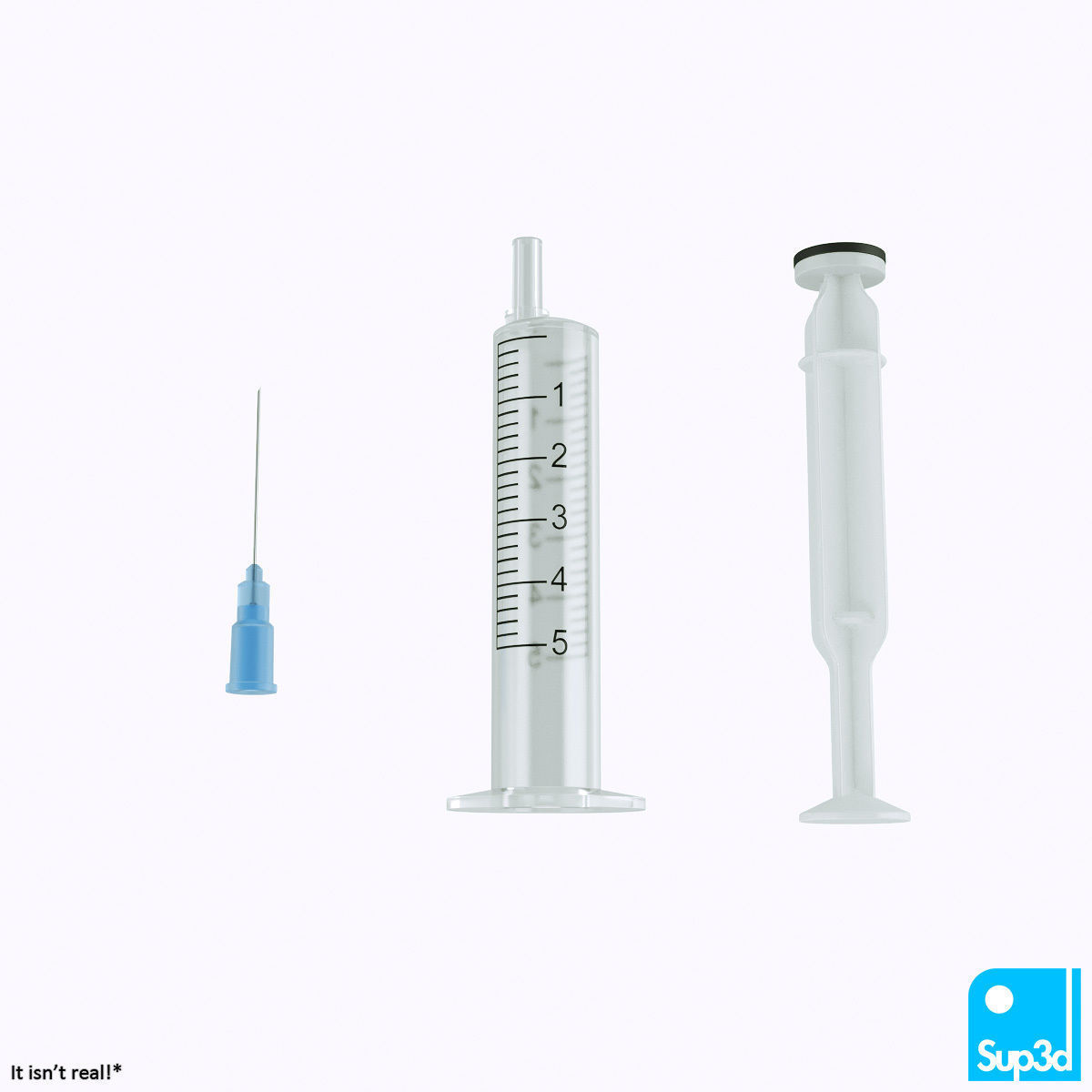 Syringe and Vaccine Vial 3D model_3