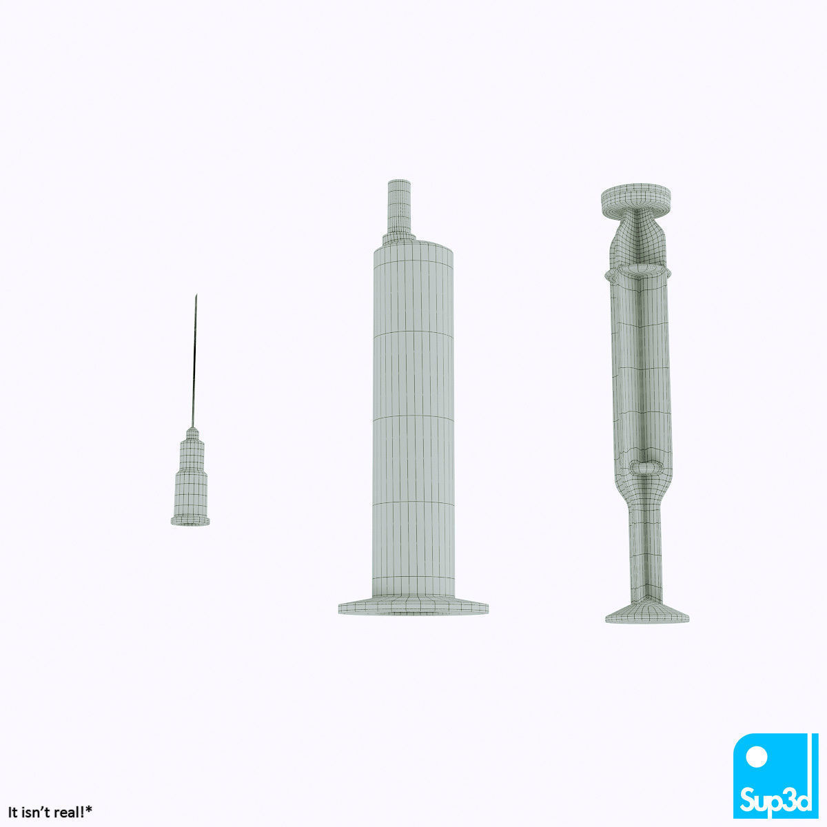 Syringe and Vaccine Vial 3D model_9