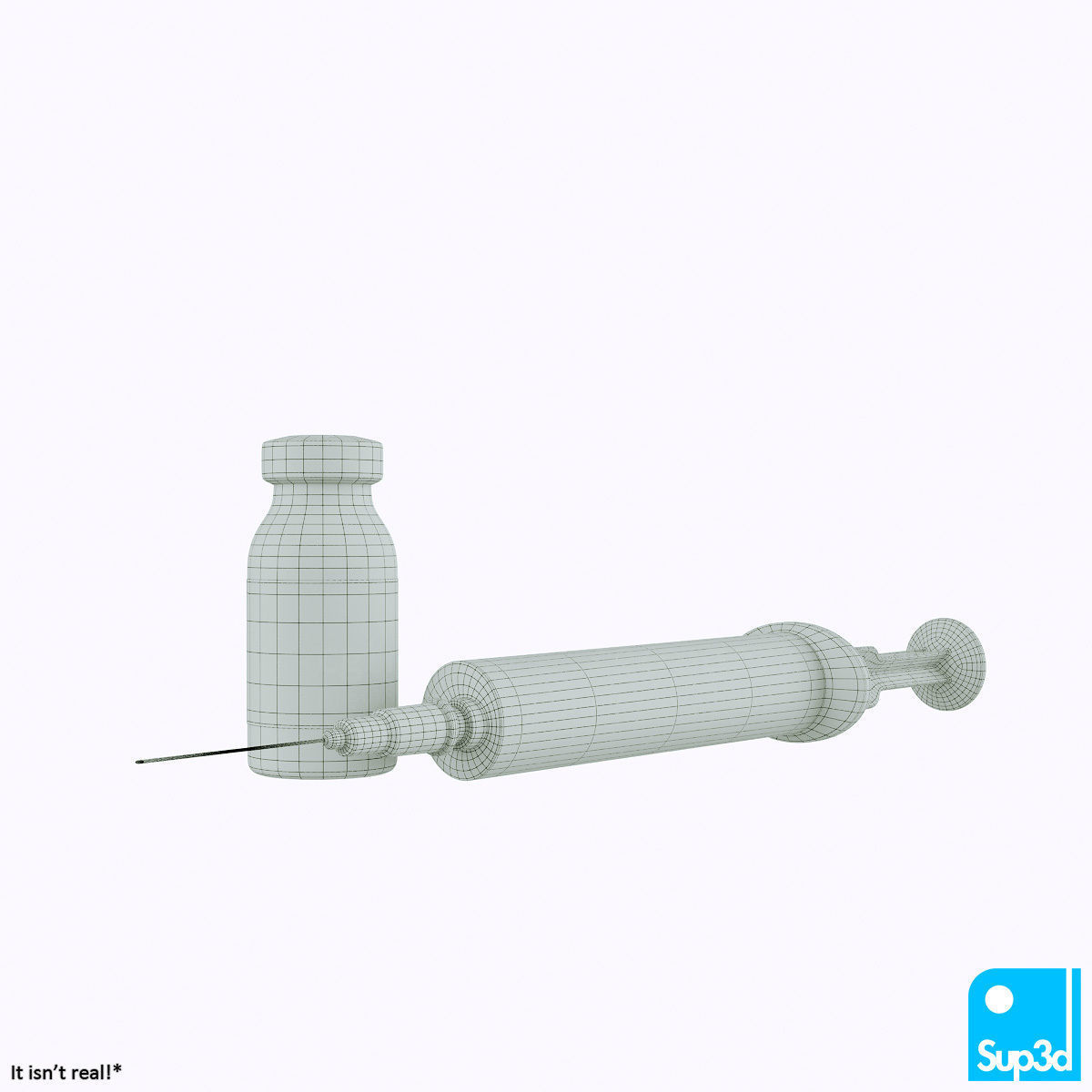 Syringe and Vaccine Vial 3D model_7