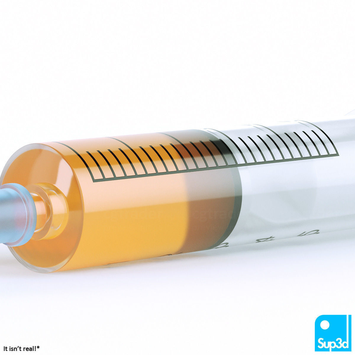 Syringe and Vaccine Vial 3D model_1