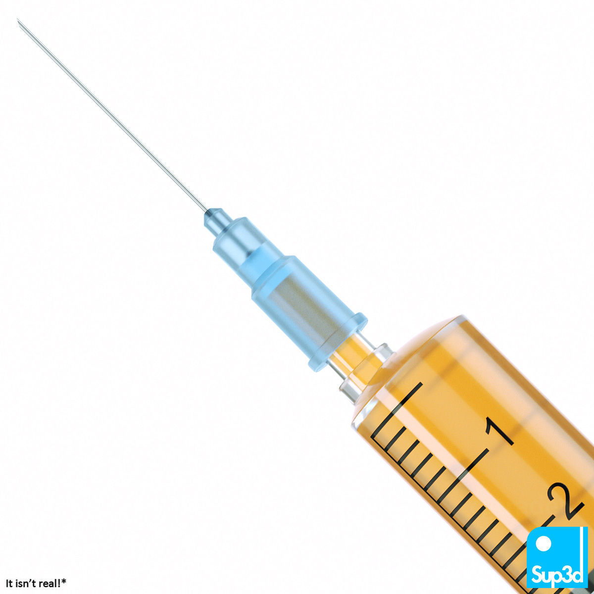 Syringe and Vaccine Vial 3D model_4