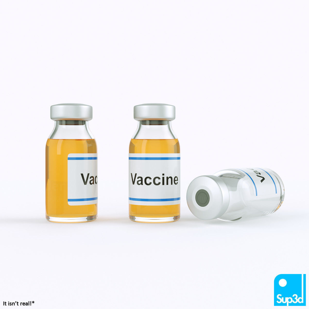 Syringe and Vaccine Vial 3D model_5