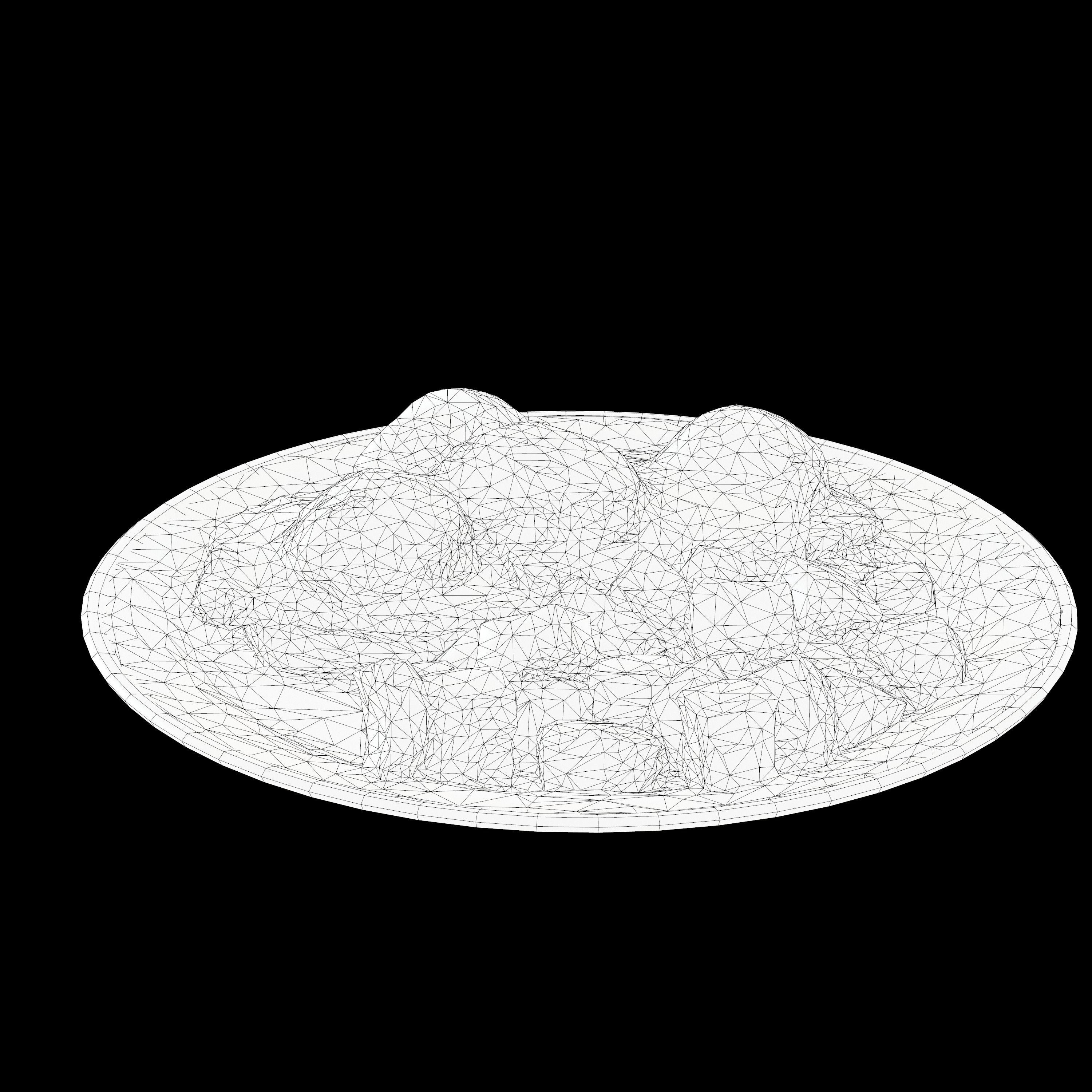 EGGS BENEDICT Low-poly 3D model_11