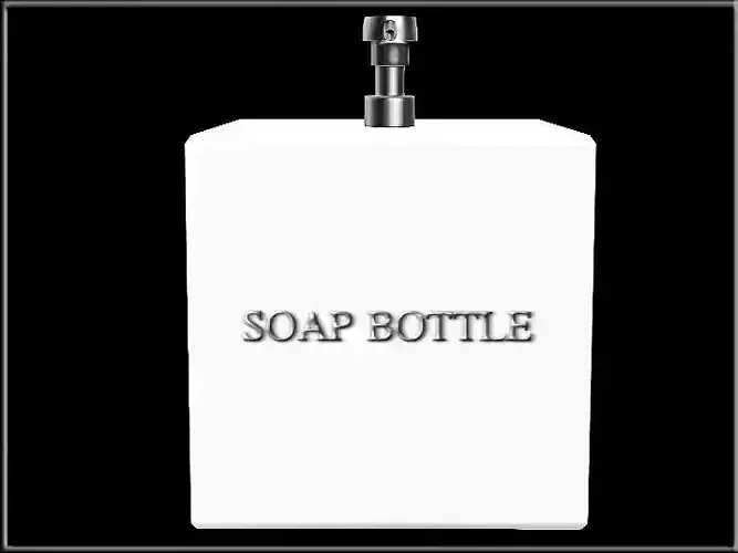 Soap Bottle Dispenser - Square Low-poly 3D model