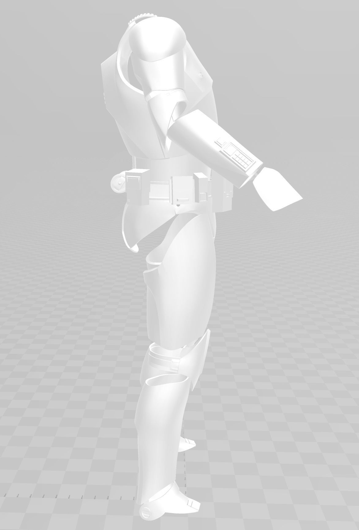 Star Wars Clone Trooper Phase 1 Phase 2 Armor No Helmet 3D print model_11