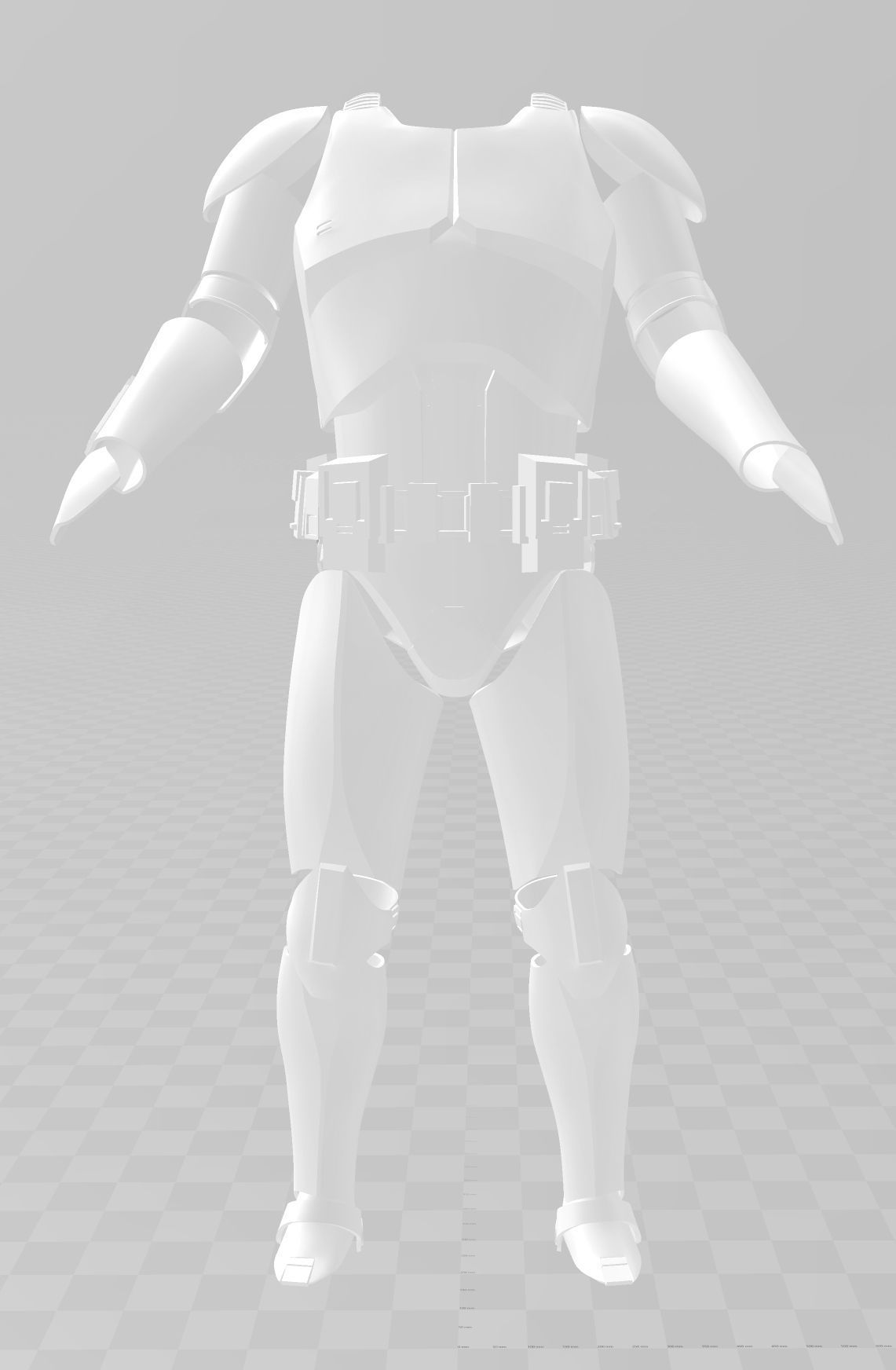 Star Wars Clone Trooper Phase 1 Phase 2 Armor No Helmet 3D print model_5