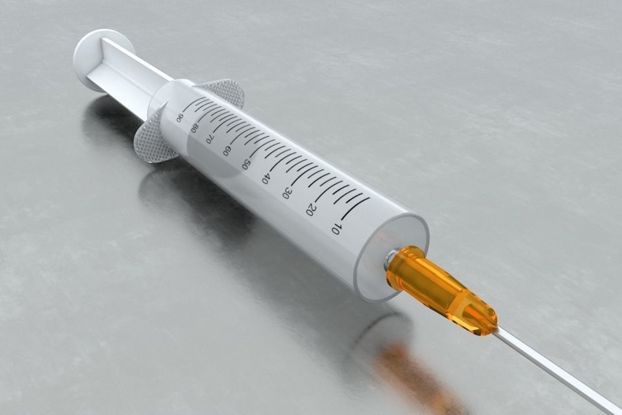Disposable Syringe 3D model_1