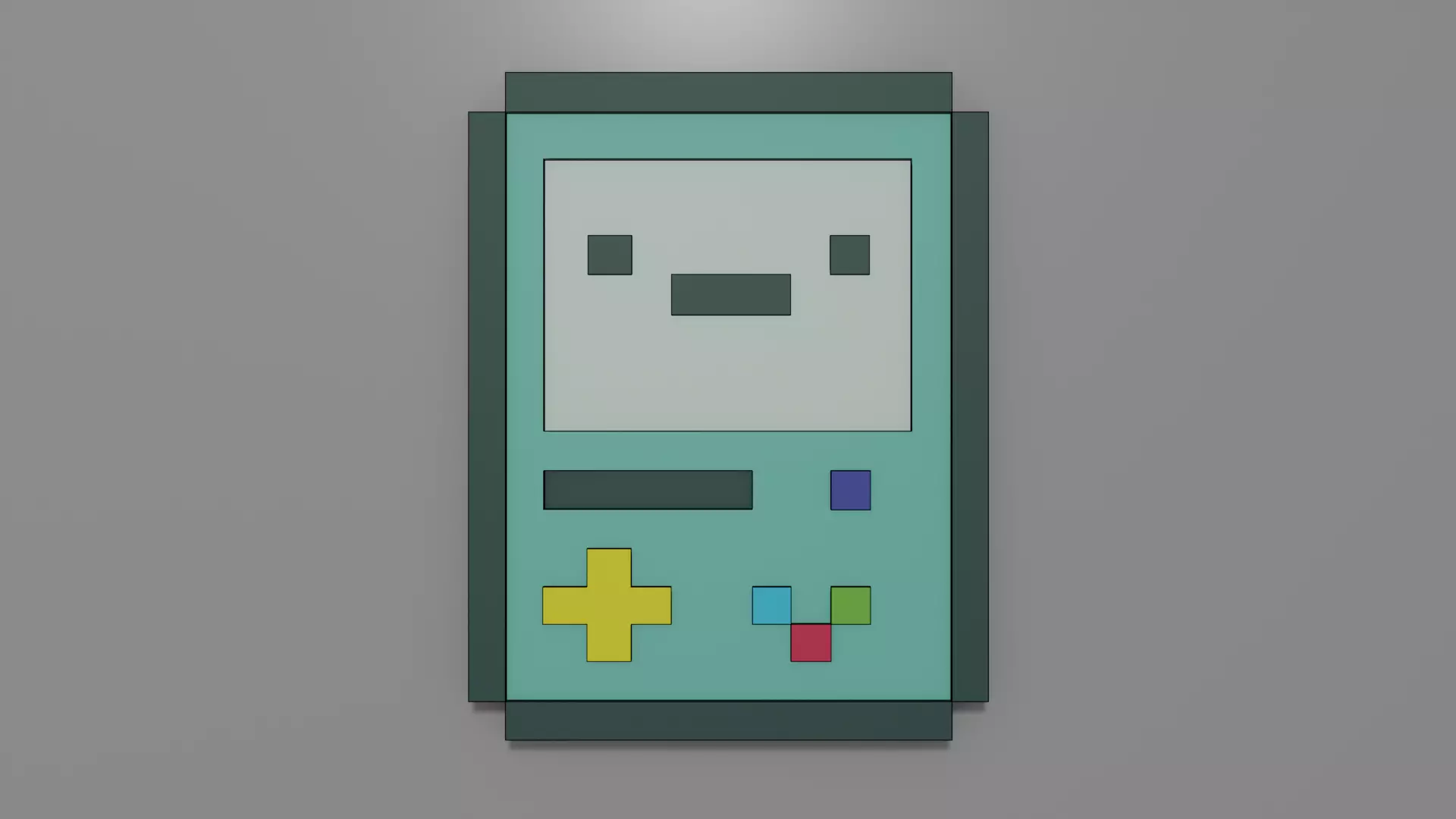 Bmo pixel Low-poly 3D model_0