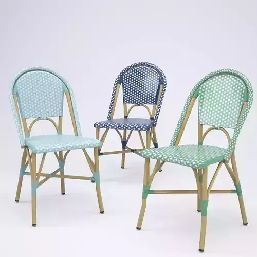 Salcha Indoor  Outdoor French Bistro Side Chair