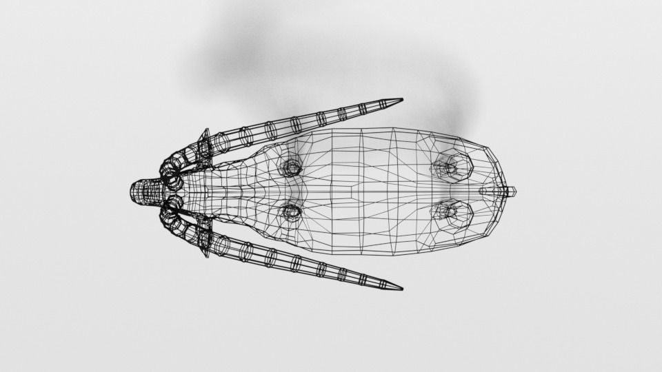 Low Poly Cartoon Sable Antelope Low-poly 3D model_17