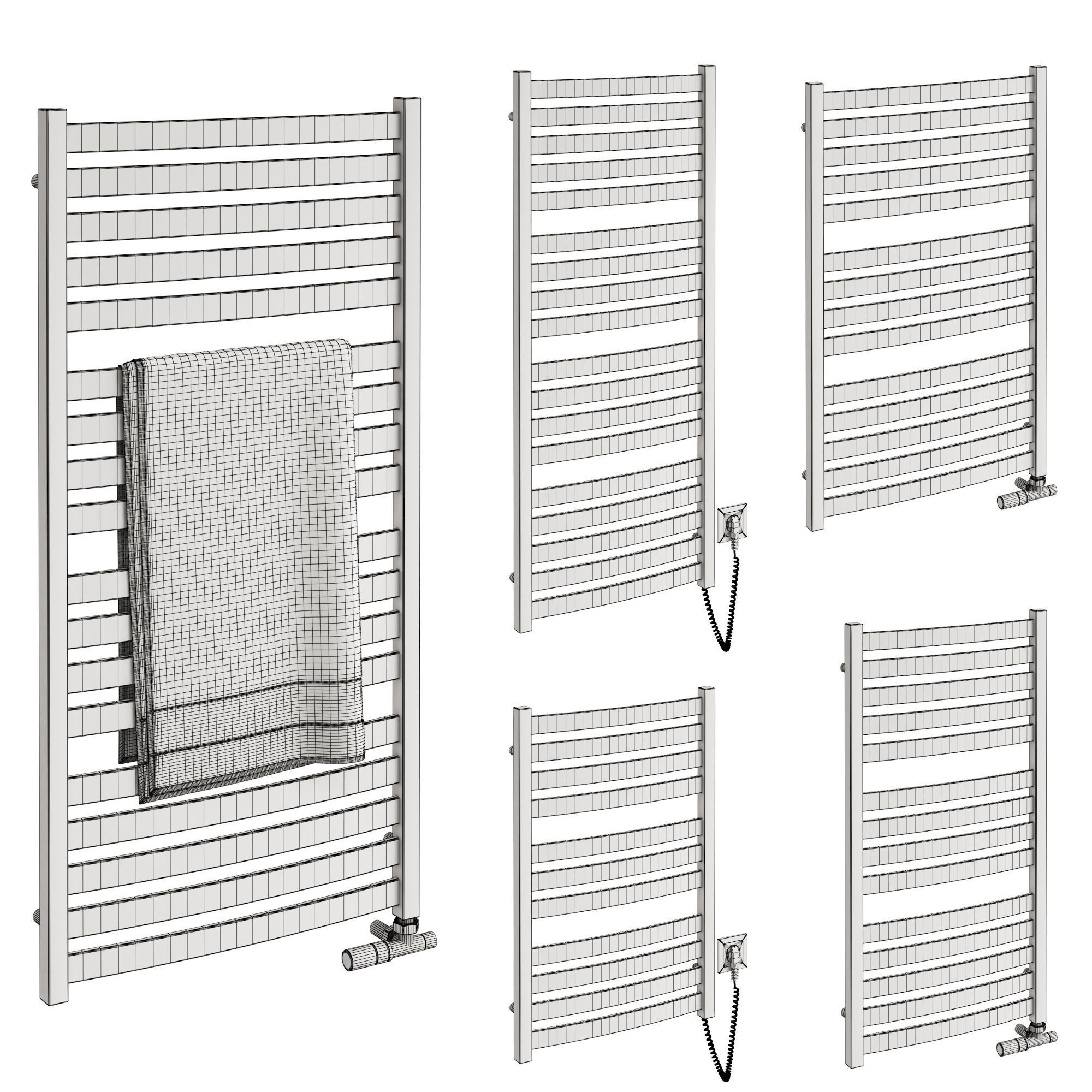 Terma Heated towel rail 3D model_1