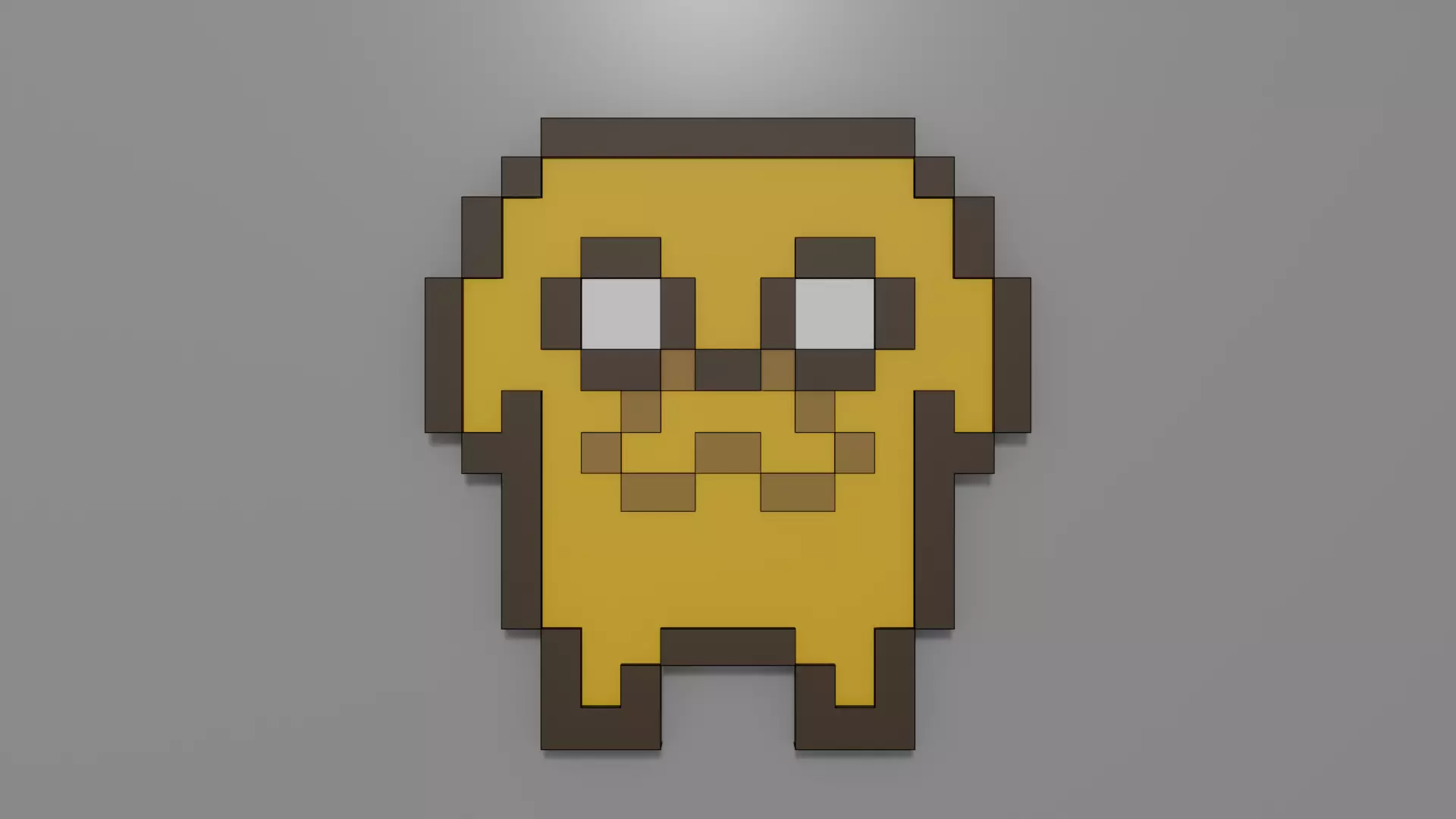 Jake the dog Low-poly 3D model_0