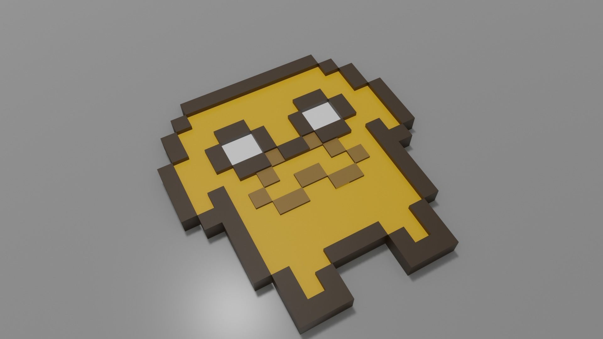 Jake the dog Low-poly 3D model_1