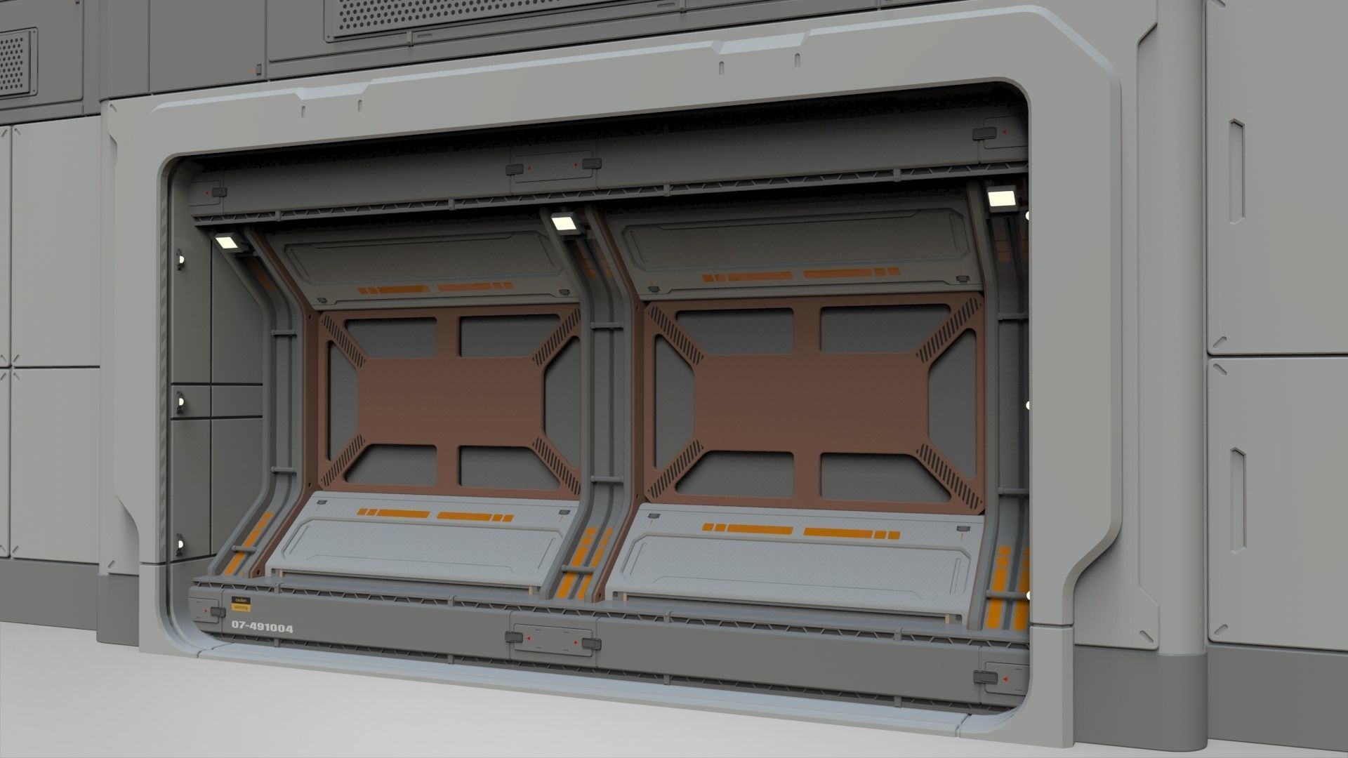 sci-fi Architecture kitbash 15 3D model_18