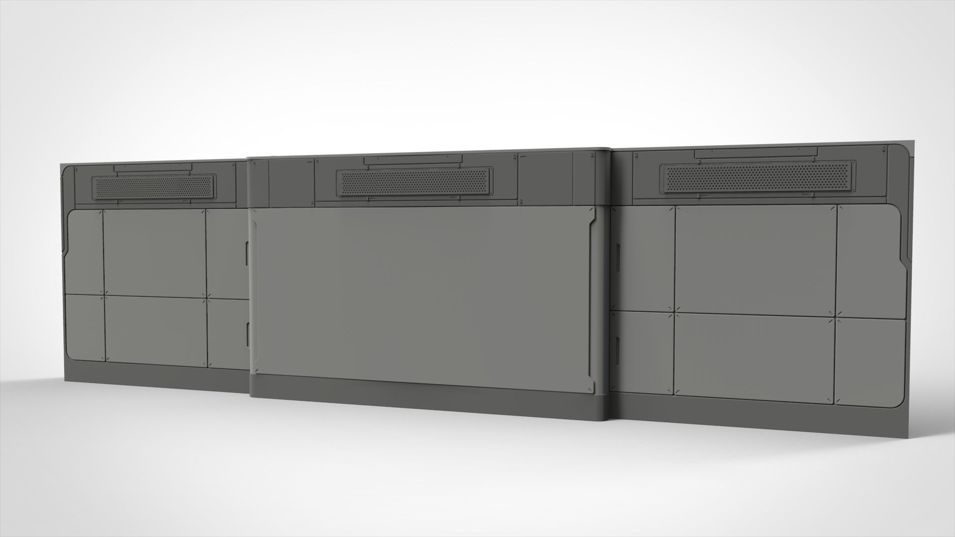 sci-fi Architecture kitbash 15 3D model_20