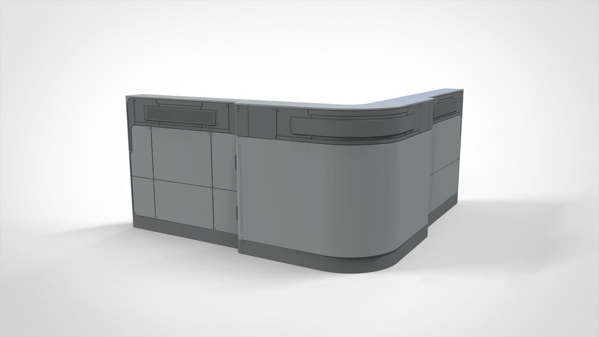 sci-fi Architecture kitbash 15 3D model_23