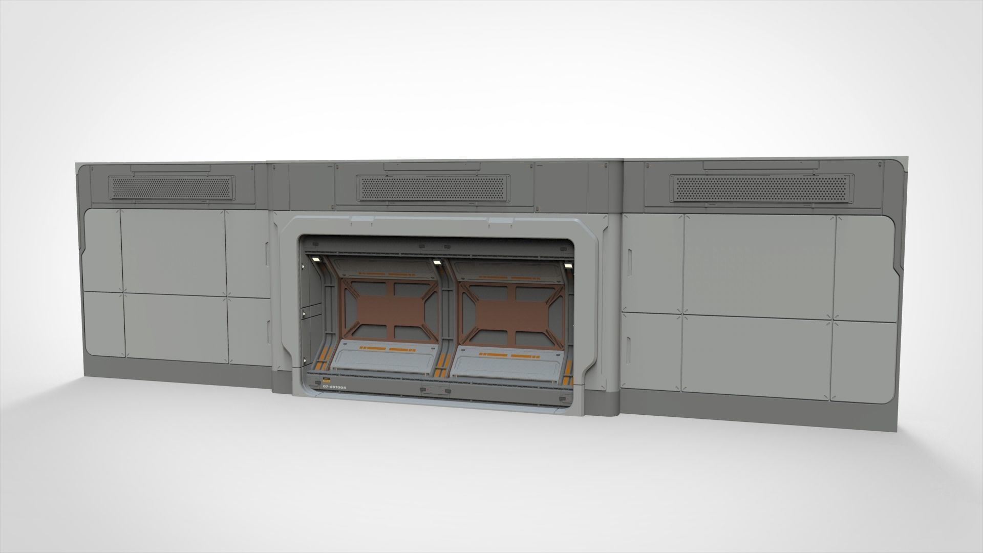 sci-fi Architecture kitbash 15 3D model_17