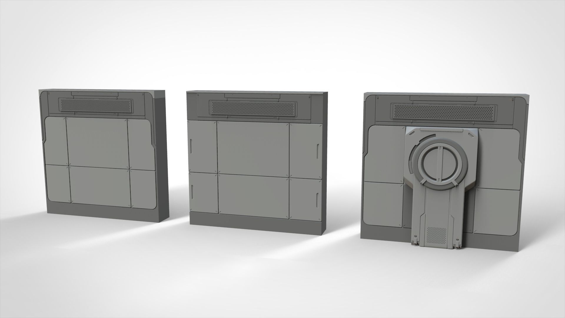 sci-fi Architecture kitbash 15 3D model_21