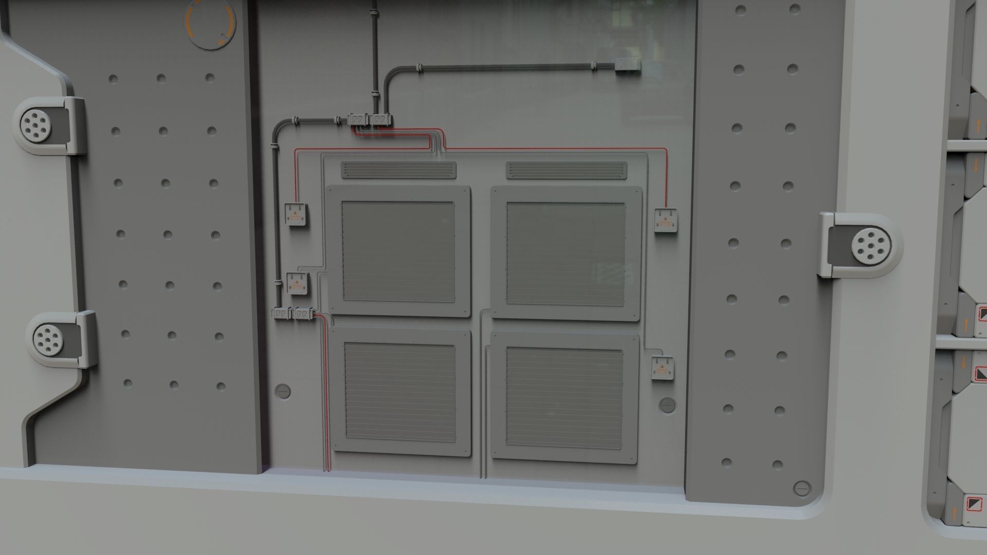 sci-fi Architecture kitbash 15 3D model_10