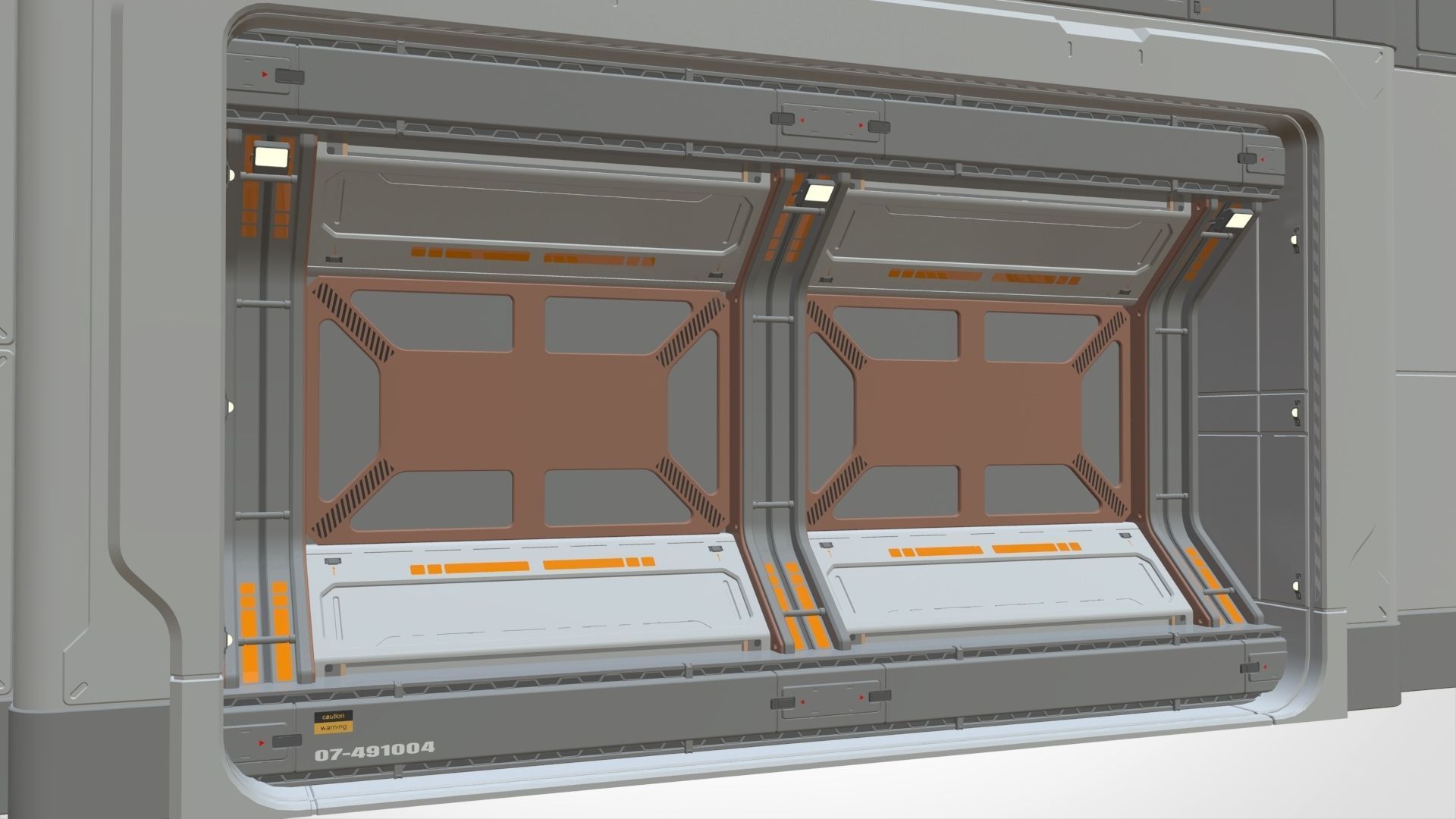 sci-fi Architecture kitbash 15 3D model_19