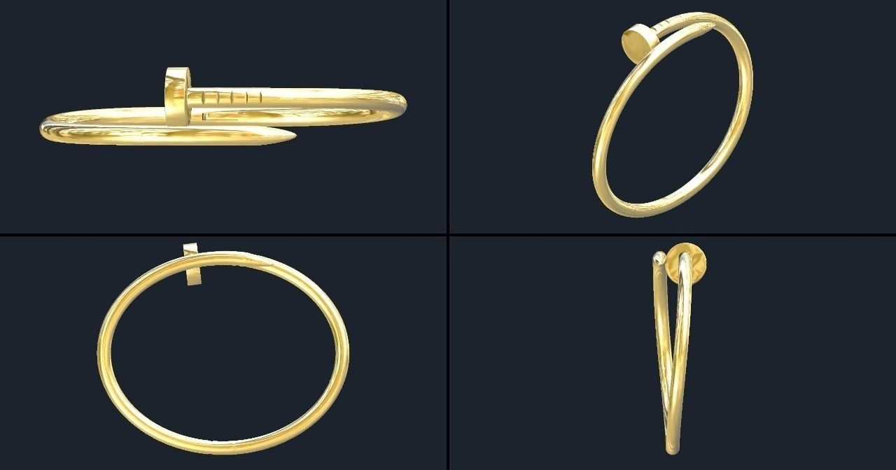 ARO PULSERA HOOP BRACELET 3D model_2