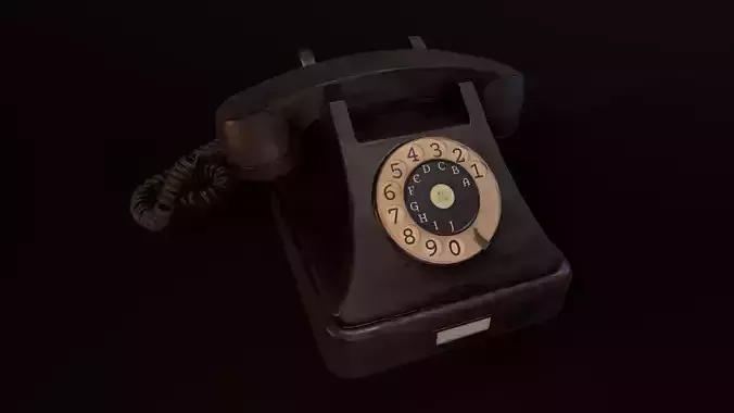 Old Phone - PBR Model Low-poly 3D model