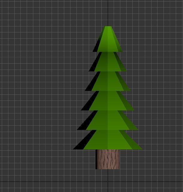 Low Poly Pine Tree Free low-poly 3D model_6