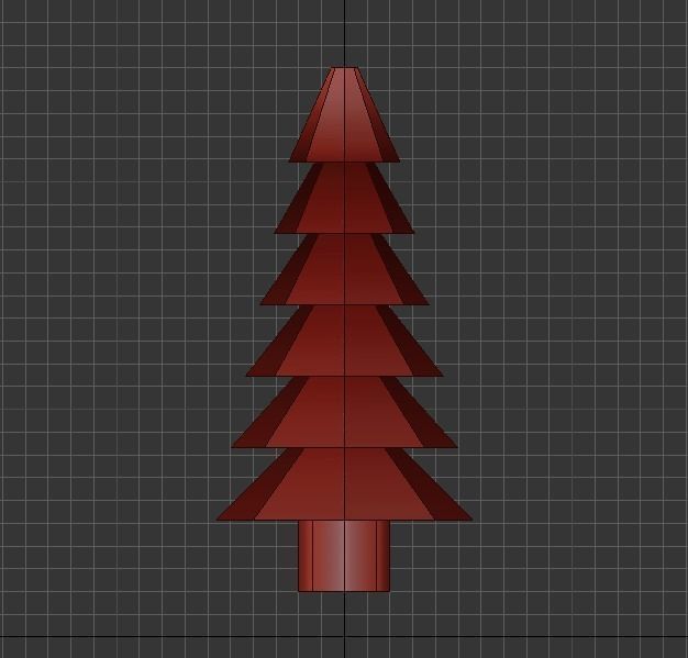 Low Poly Pine Tree Free low-poly 3D model_4