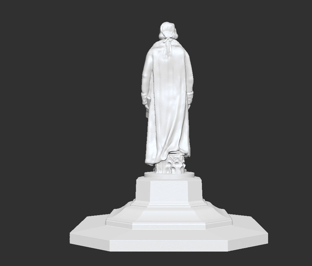 Thomas Jefferson statue 3D print model_3