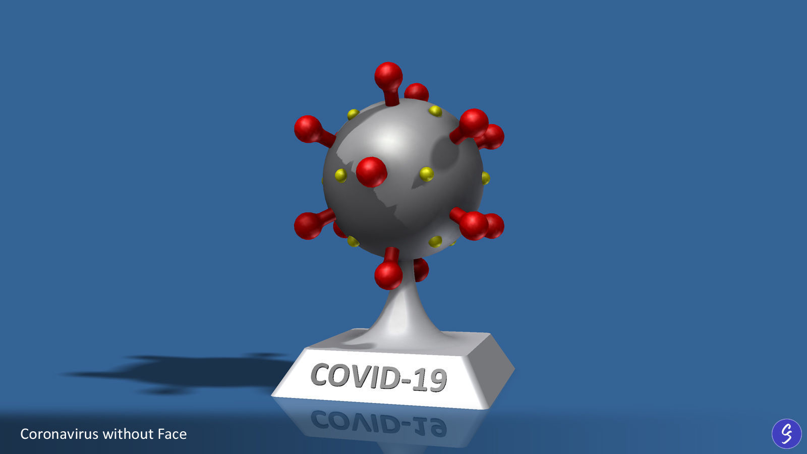 Novel Coronavirus COVID-19 Cartoon 3D print model_5