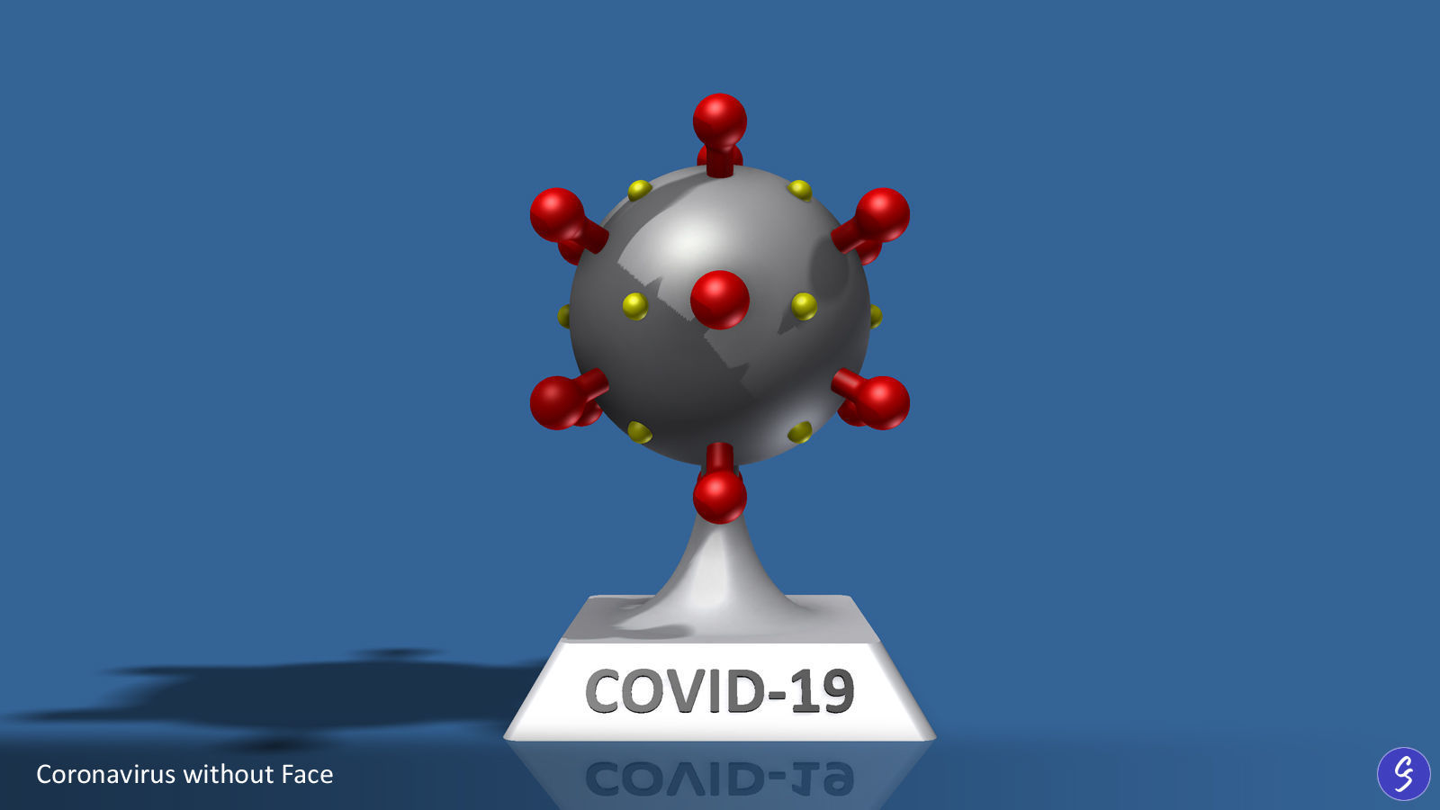 Novel Coronavirus COVID-19 Cartoon 3D print model_3
