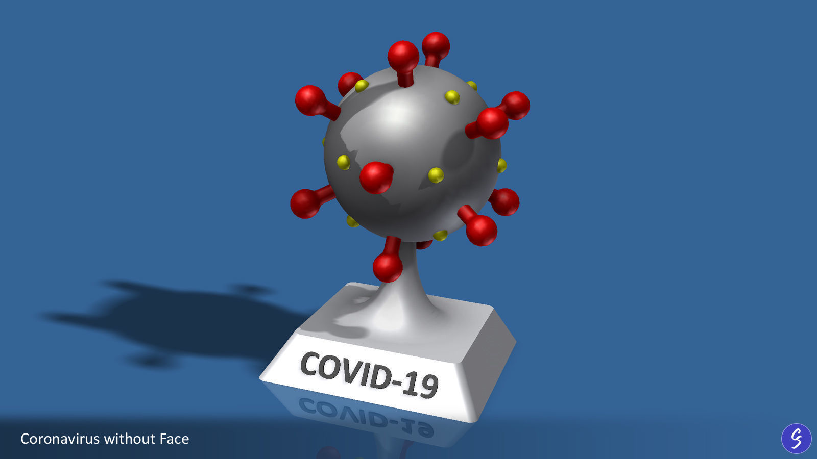 Novel Coronavirus COVID-19 Cartoon 3D print model_1