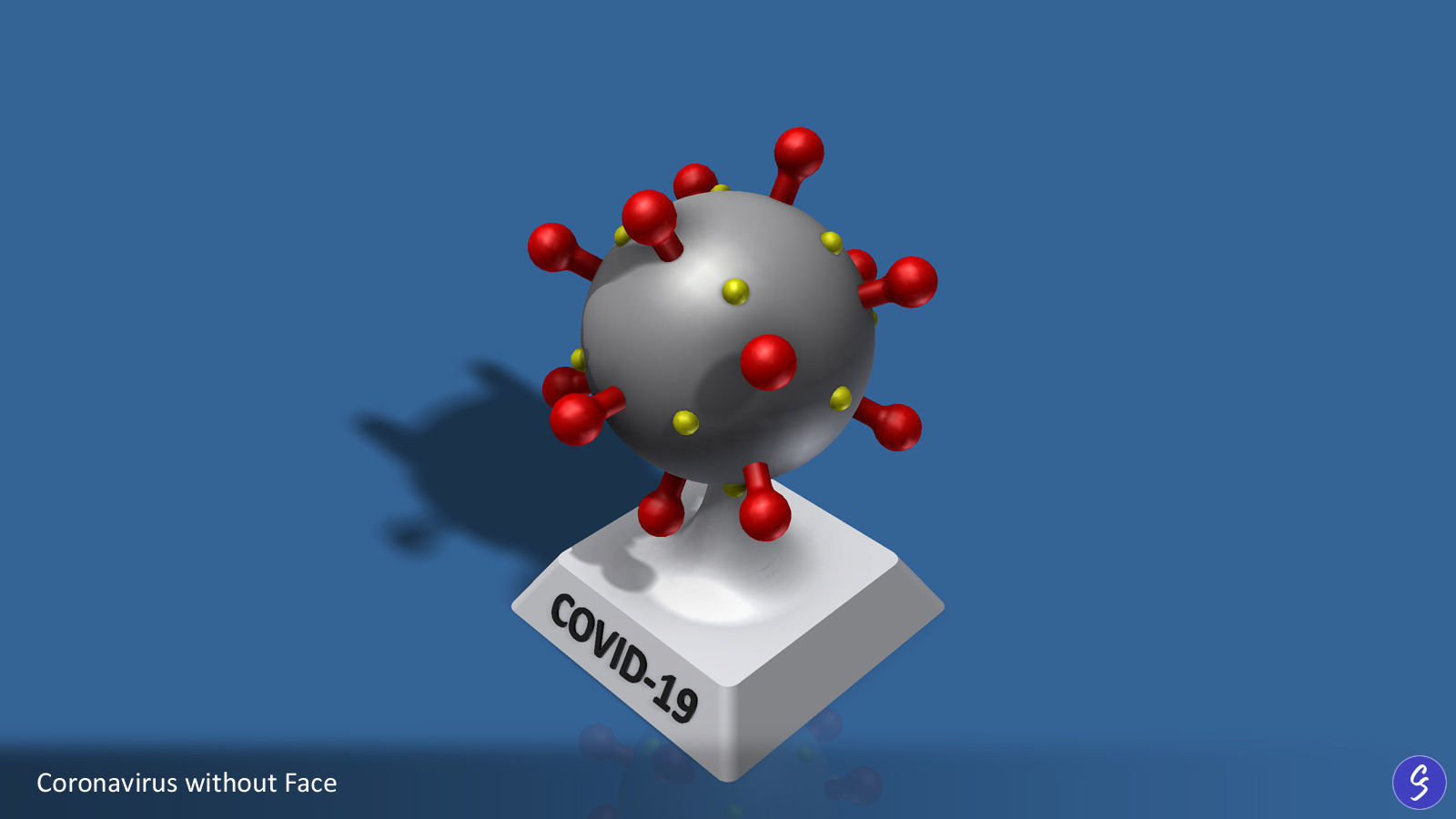 Novel Coronavirus COVID-19 Cartoon 3D print model_11