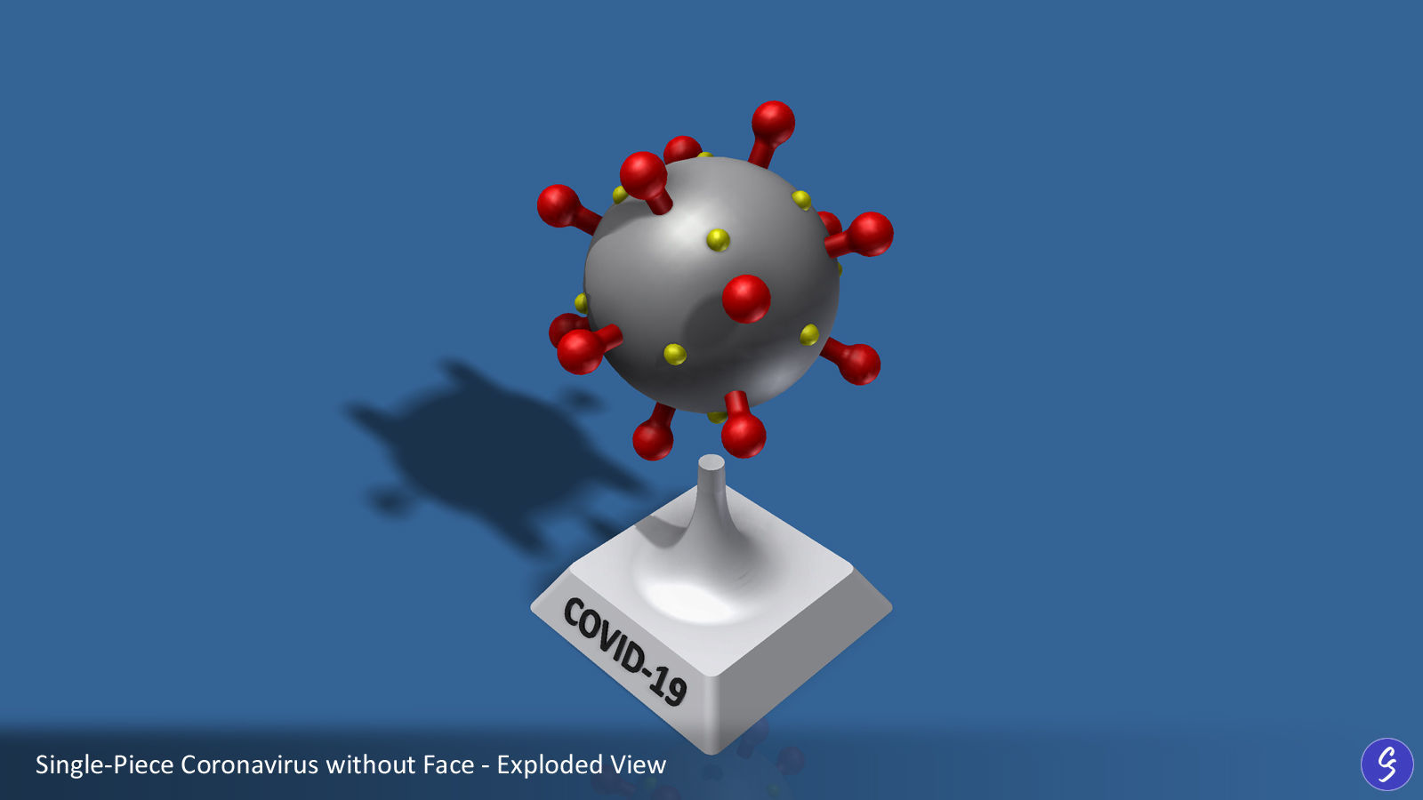 Novel Coronavirus COVID-19 Cartoon 3D print model_13