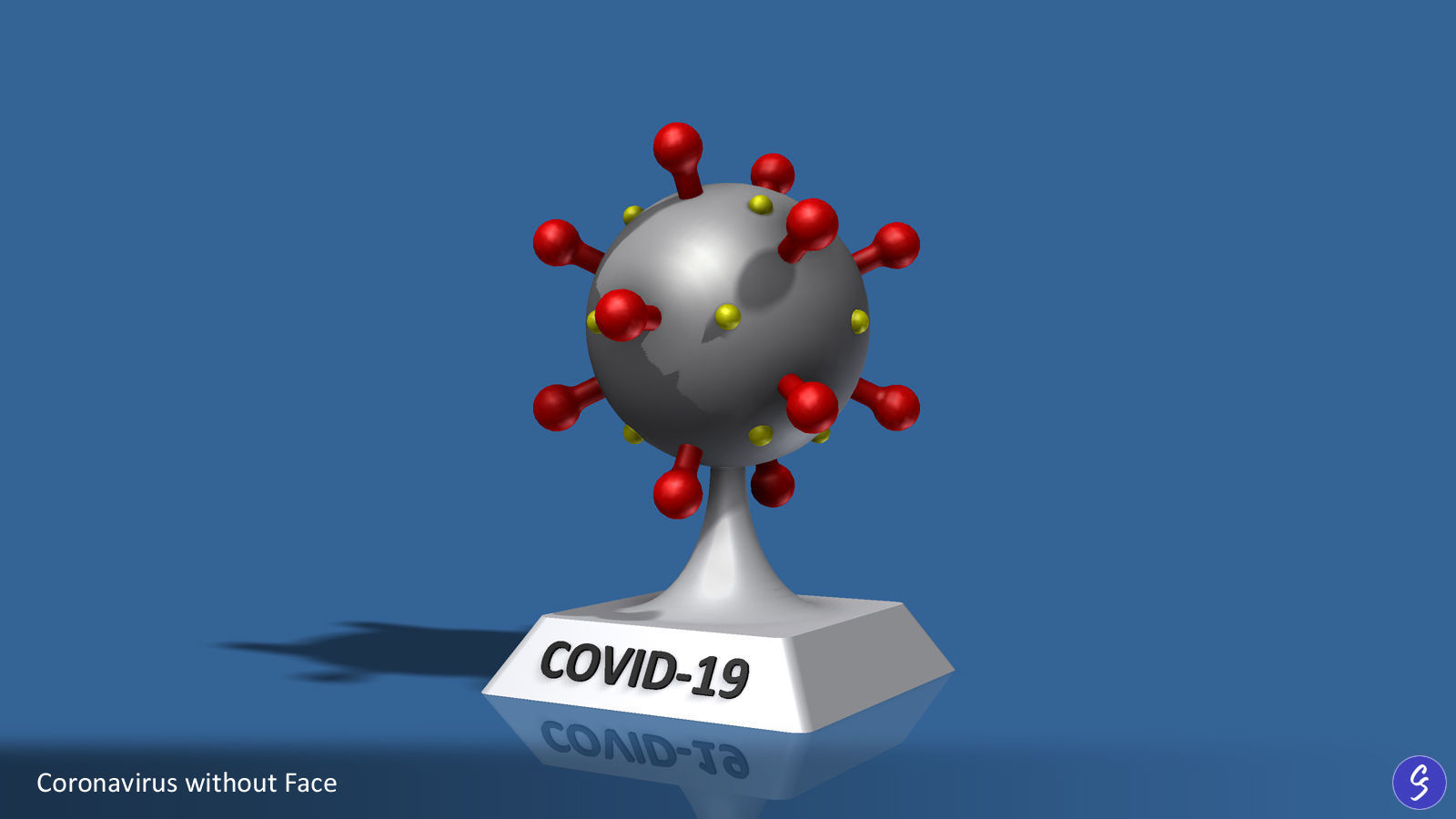Novel Coronavirus COVID-19 Cartoon 3D print model_7