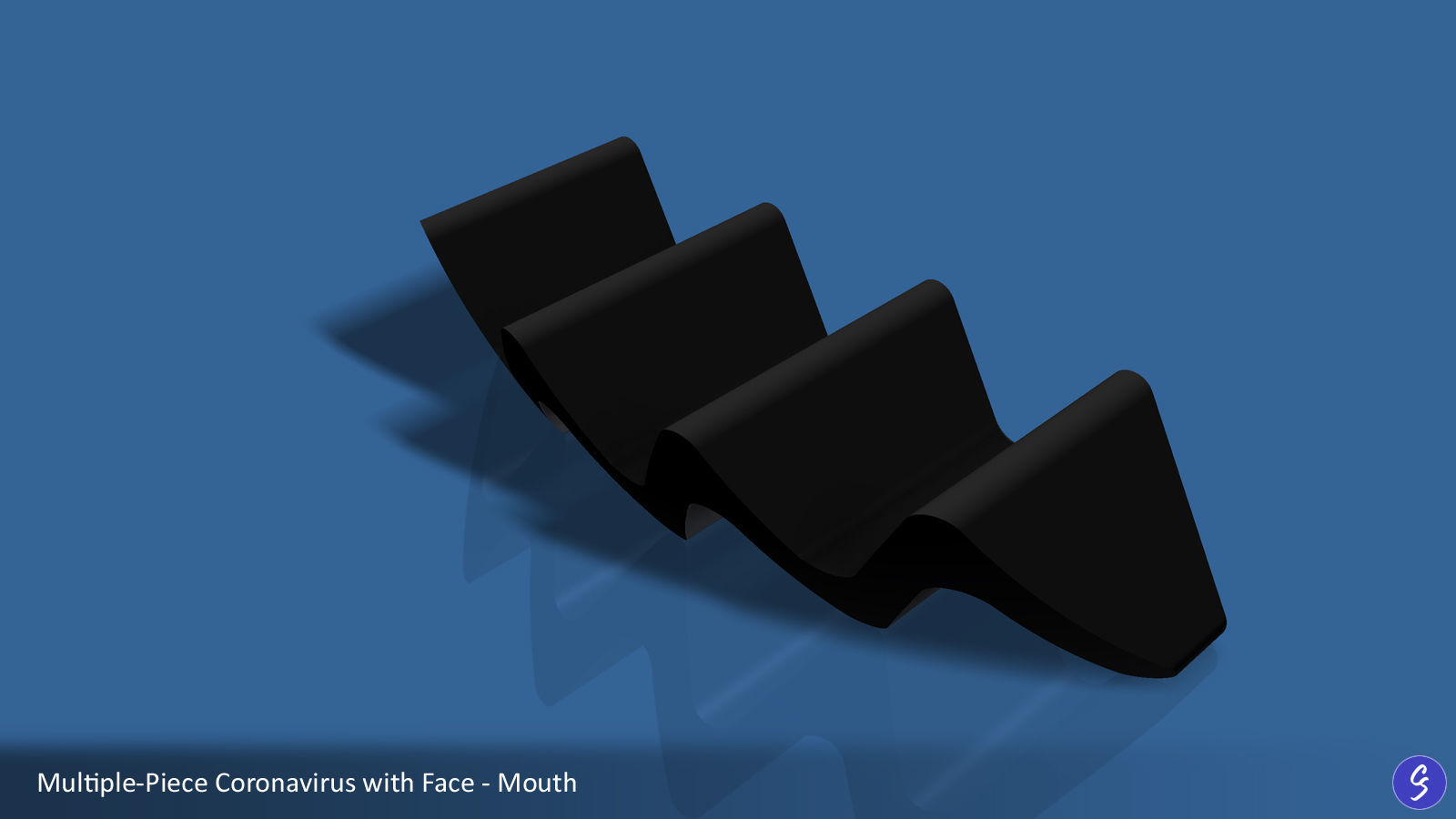 Novel Coronavirus COVID-19 Cartoon 3D print model_22