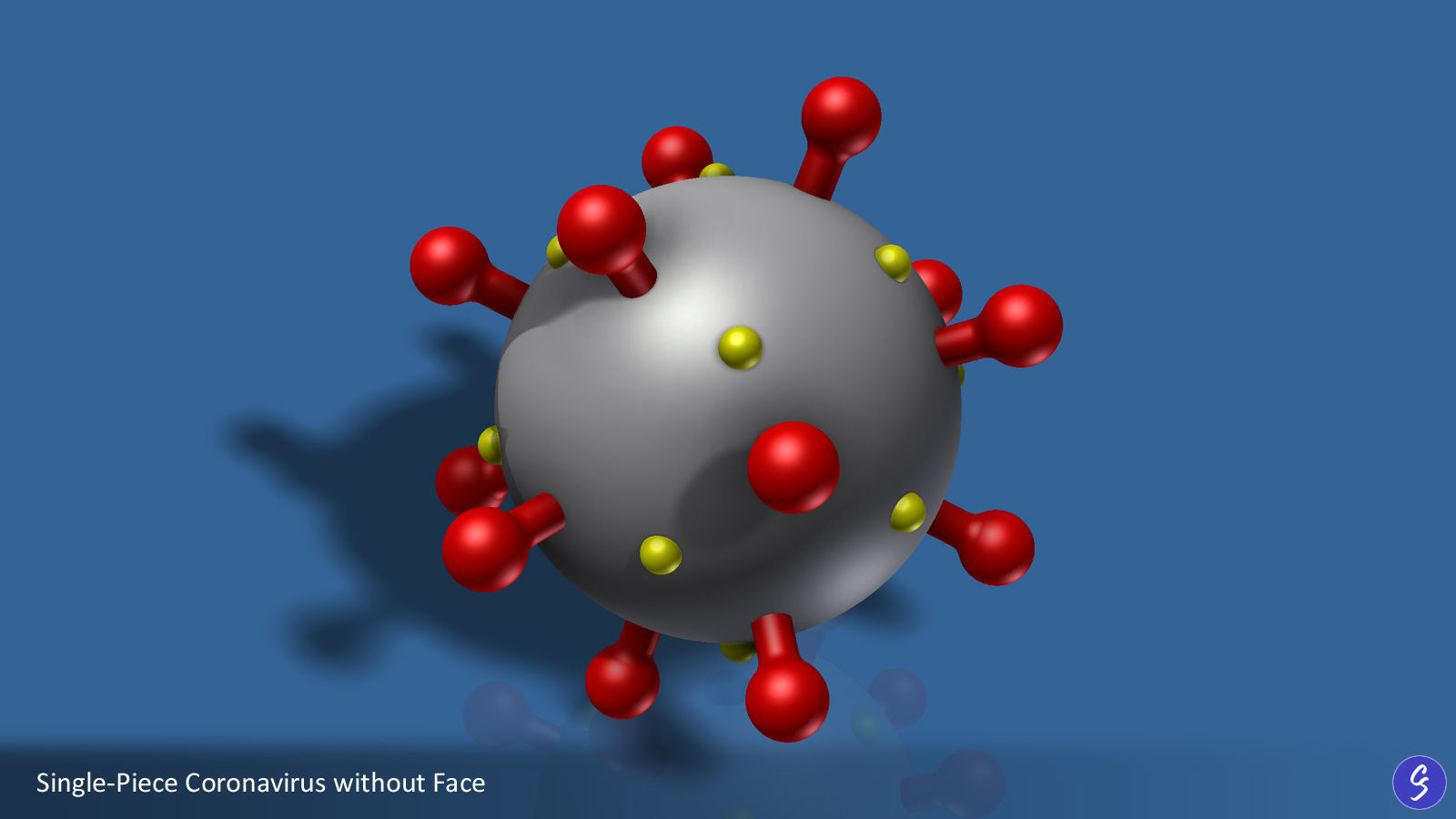 Novel Coronavirus COVID-19 Cartoon 3D print model_17