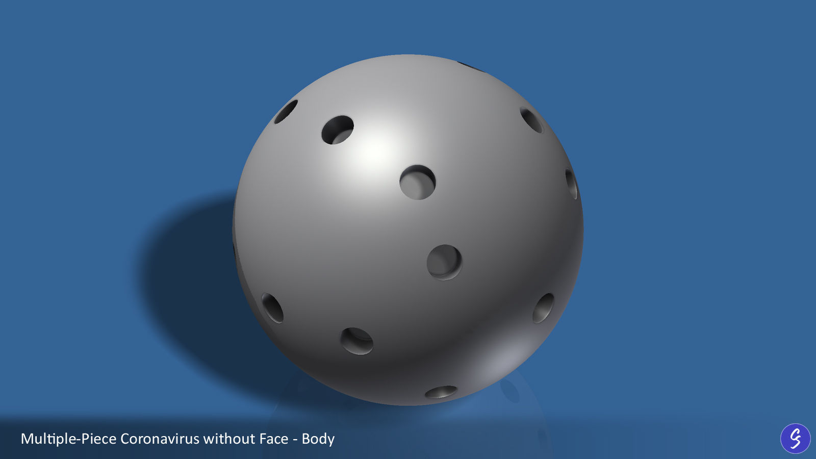 Novel Coronavirus COVID-19 Cartoon 3D print model_19