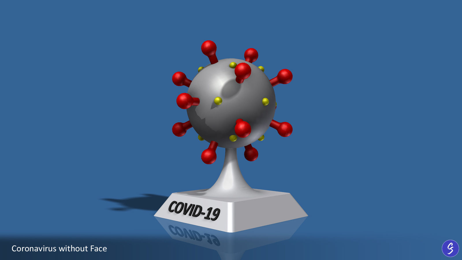Novel Coronavirus COVID-19 Cartoon 3D print model_9