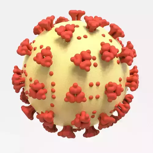 Corona Virus SARS-CoV-2 virion  COVID-19  2019-nCov  3D print model