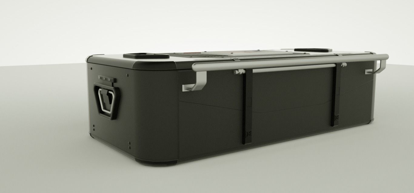 science fiction Bag container 3D model_4