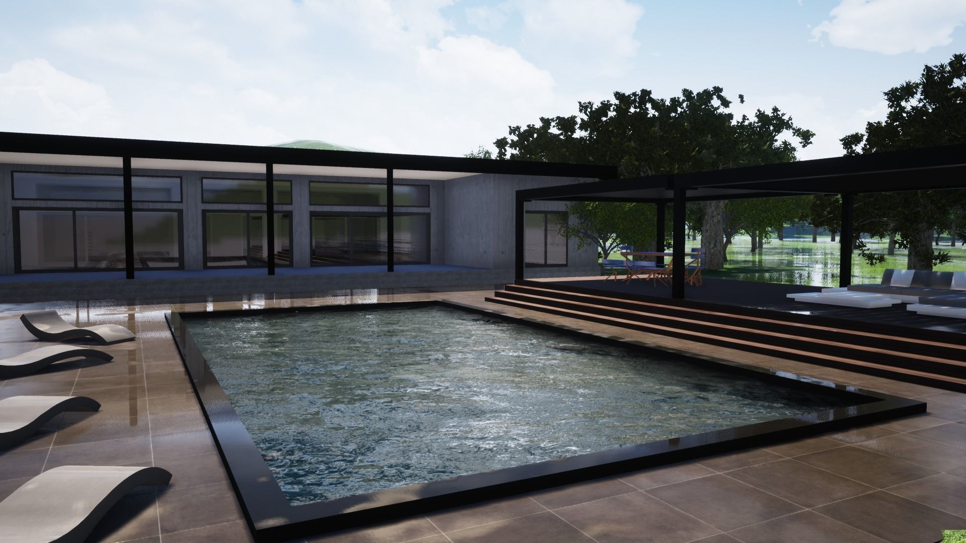 Modern house 2 3D model_1